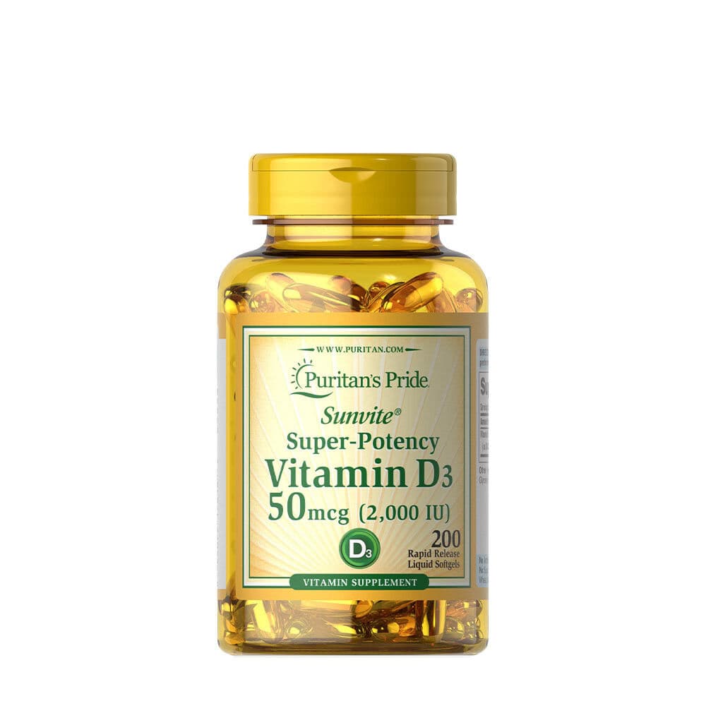 Puritan's Pride Vitamin D3 2000 IU (200 Weichkapseln)