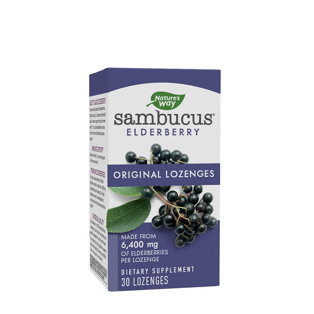 Natures Way Sambucus Original zuigtabletten (30 zuigtabletten, Elderberry)