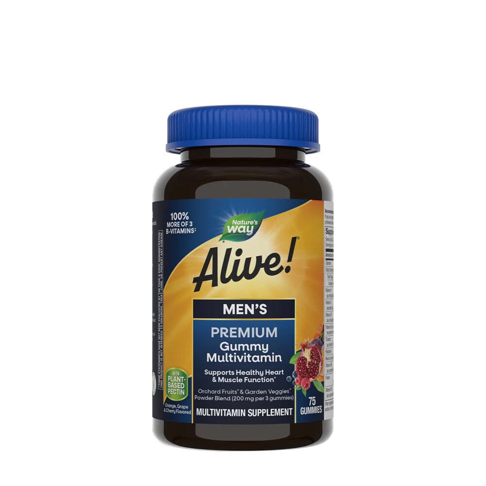 Natures Way Alive!® Premium Men’s Gummy Multivitamin (75 gummies)