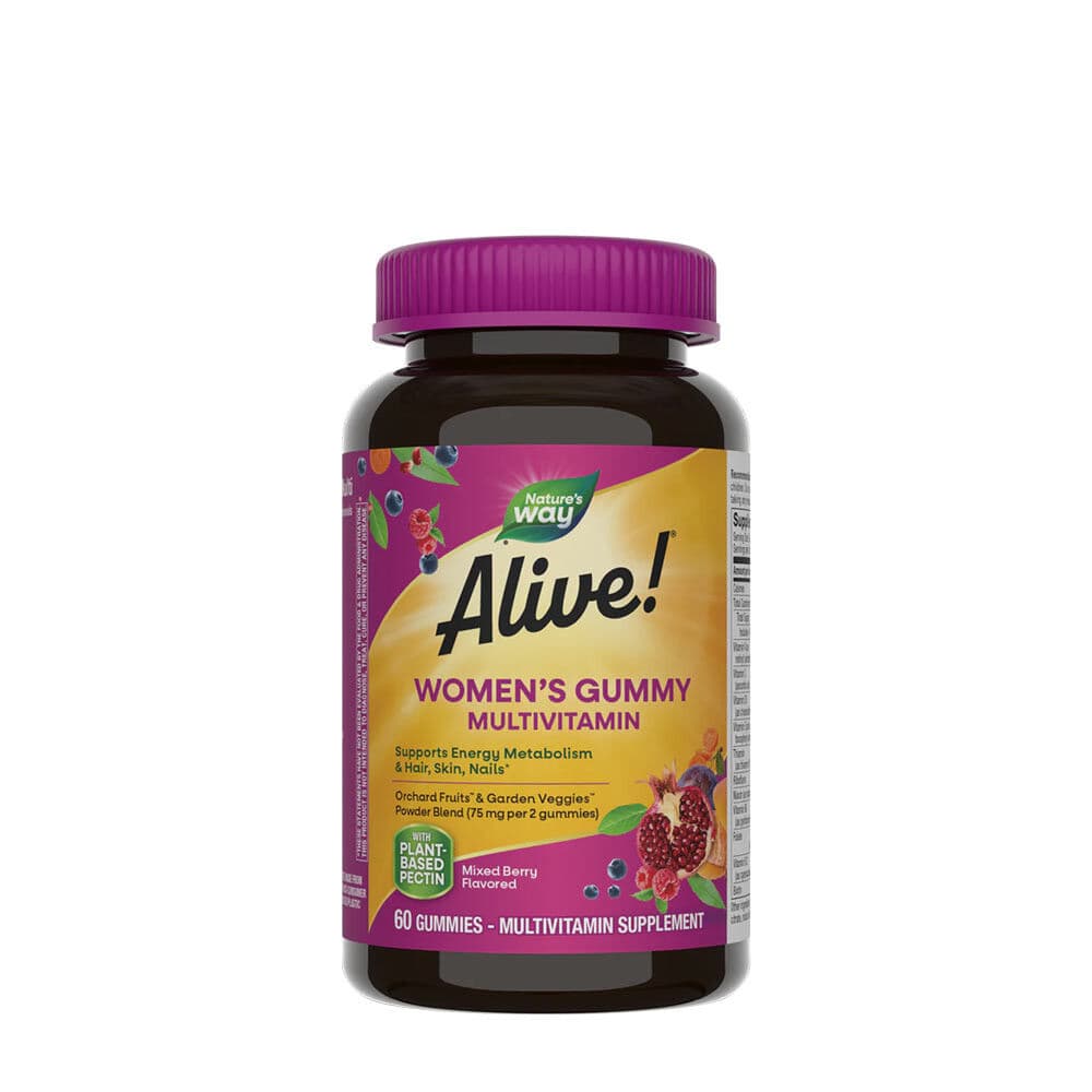 Natures Way Alive!® Women’s Gummy Multivitamin (60 Gummies, Mixed Berry)