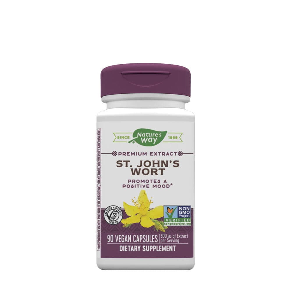 Natures Way St. John's Wort Premium Extract (90 Capsules)