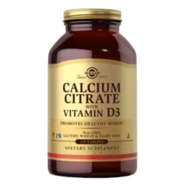 SOLGAR Calcium Citrate with Vitamin D3 (120 tabletten)
