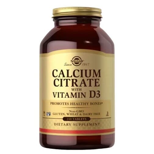 SOLGAR Calcium Citrate with Vitamin D3 (240 tabletten)