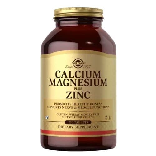 SOLGAR Calcium Magnesium plus Zinc (250 tabletten)