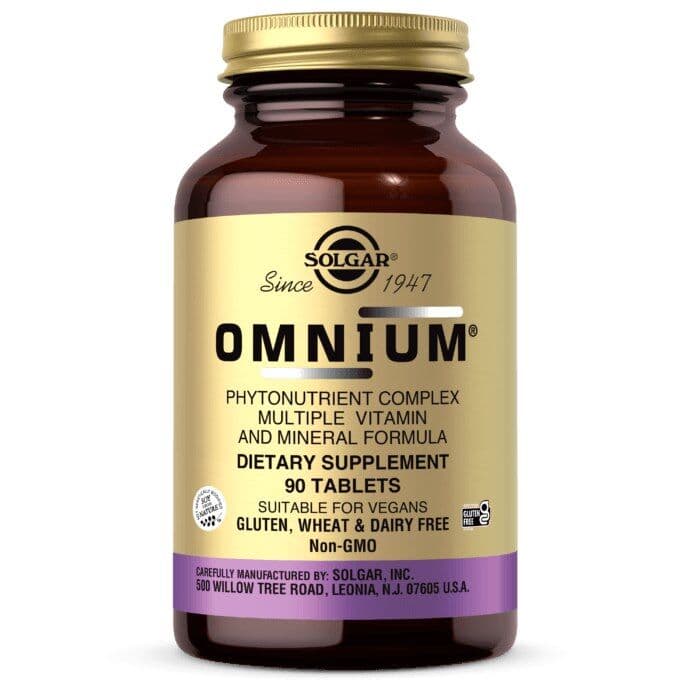 SOLGAR Omnium – Phytonutrient Complex Multiple Vitamin and Mineral Formula (90 tabletten)