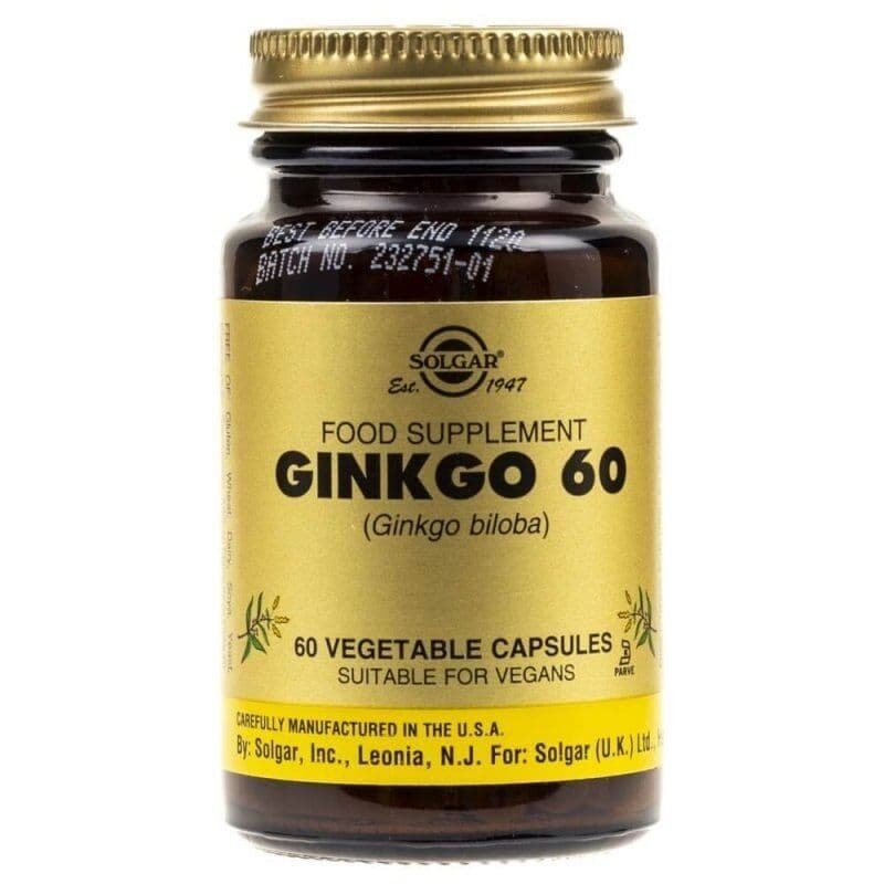 SOLGAR Ginkgo Biloba (60 capsules)