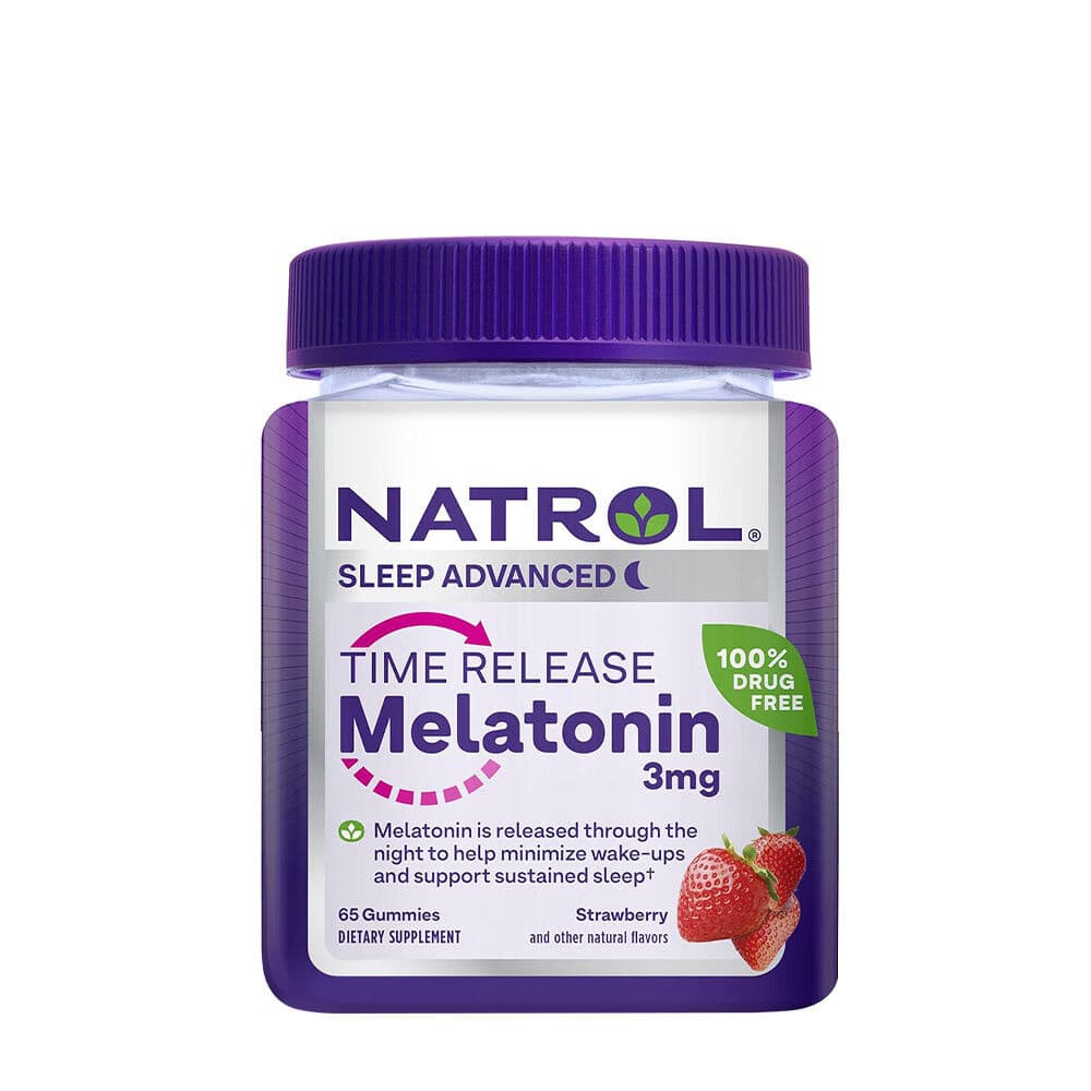 Natrol Melatonin Gummy 3 mg – Strawberry, 65 Gummies