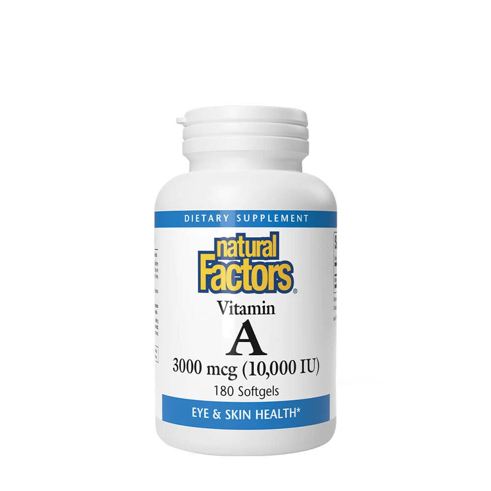 Natural Factors Vitamin A 10,000 IU (180 Softgels)