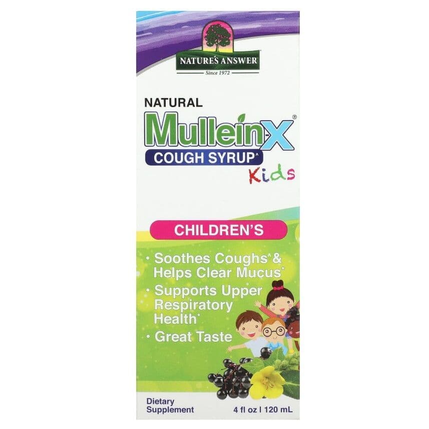 Nature's Answer - Natural Mullein-X Cough Syrup Kids - 120 ml.