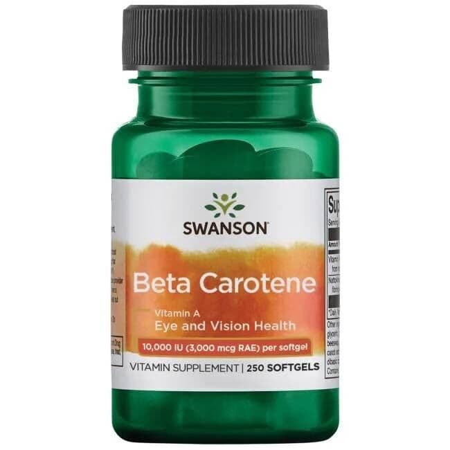 Beta-Carotene (Vitamin A), 10 000 IU – 250 softgels