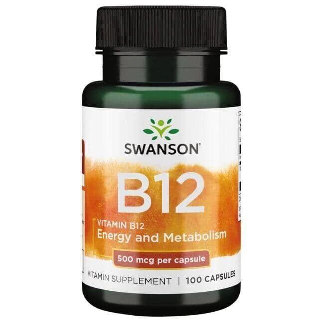 Vitamin B12, 500mcg – 100 caps