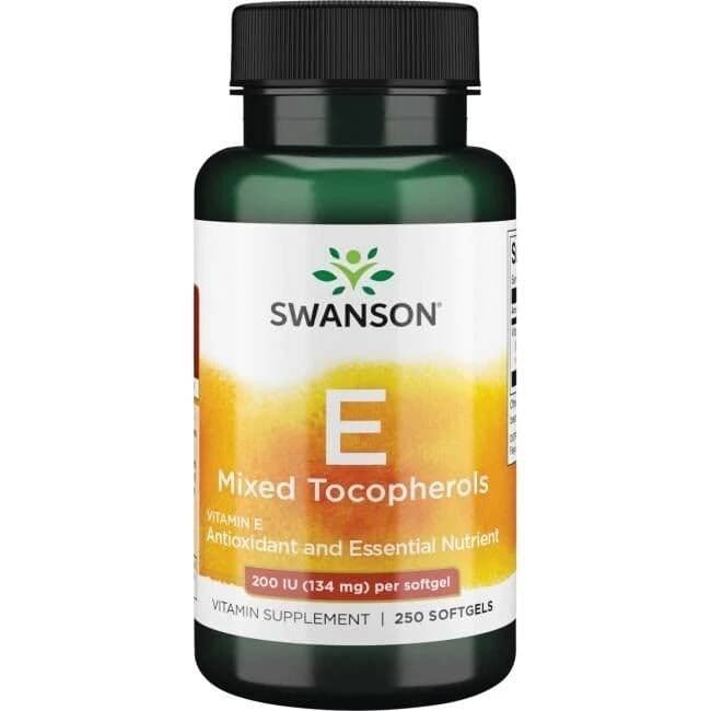 SWANSON Witamina E mieszanka 200IU 250 sgels