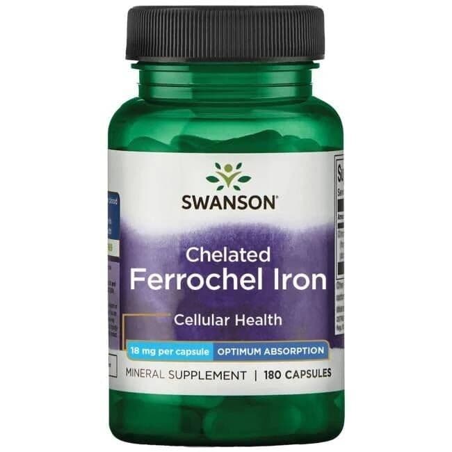 Albion Ferrochel Iron, 18mg – 180 caps