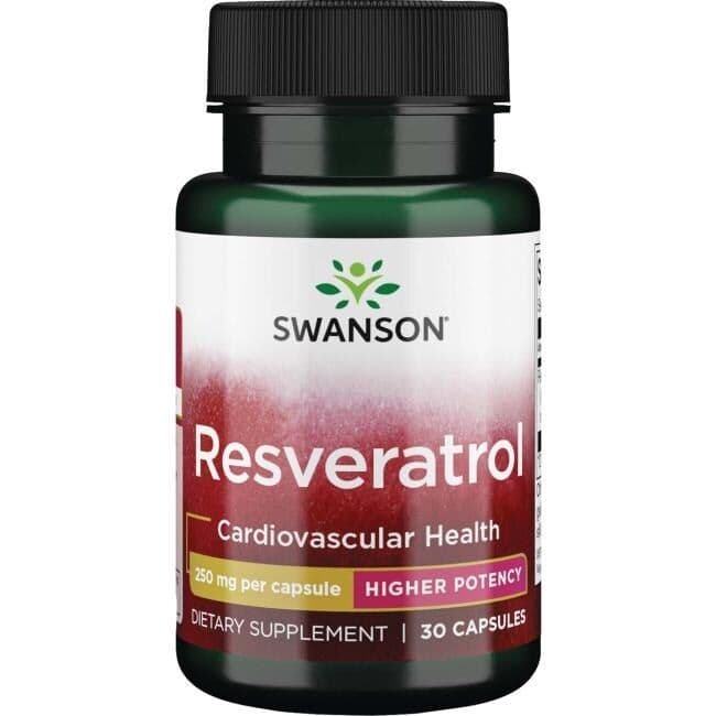 SWANSON Resveratrol 250mg 30kaps