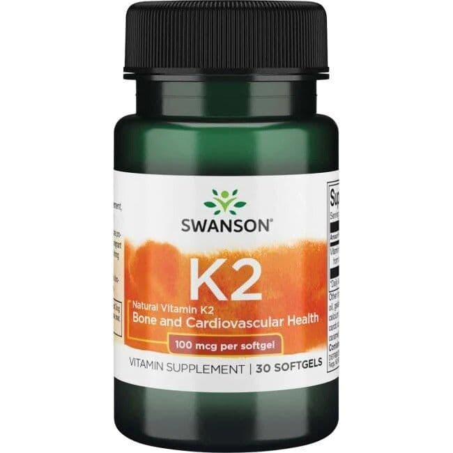 SWANSON Witamina K2 naturalna 100mcg 30 kaps