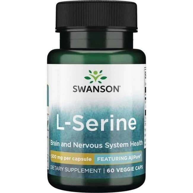 L-Serine, 500mg – 60 vcaps