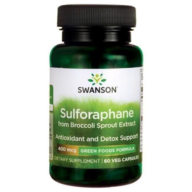 Sulforaphane from Broccoli Sprout Extract, 400mcg – 60 vcaps