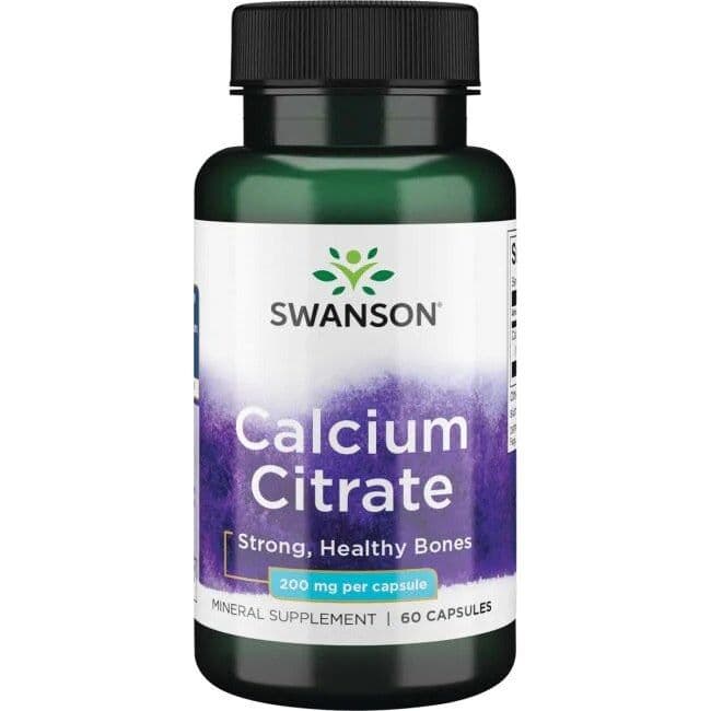 Calcium Citrate, 200mg – 60 caps