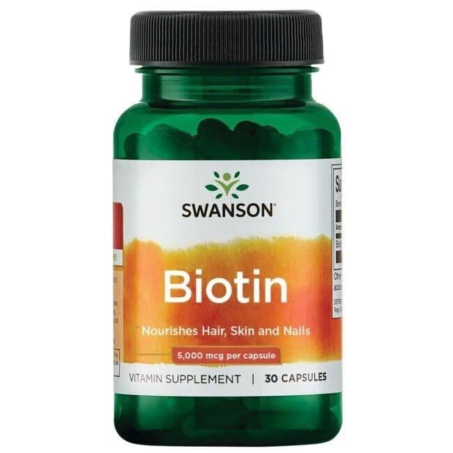 Biotin, 5000mcg – 30 caps
