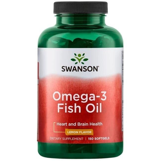 Omega-3 Fish Oil, Lemon – 150 softgels