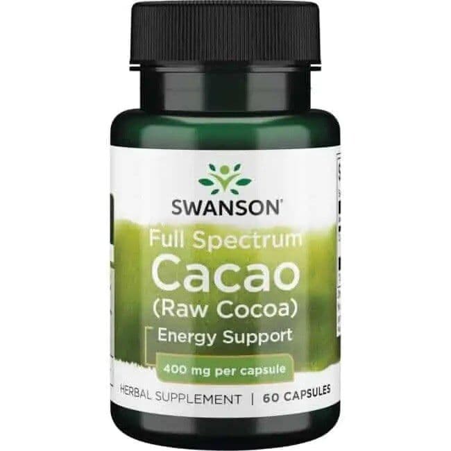 Full Spectrum Cacao (Raw Cocoa), 400mg – 60 caps