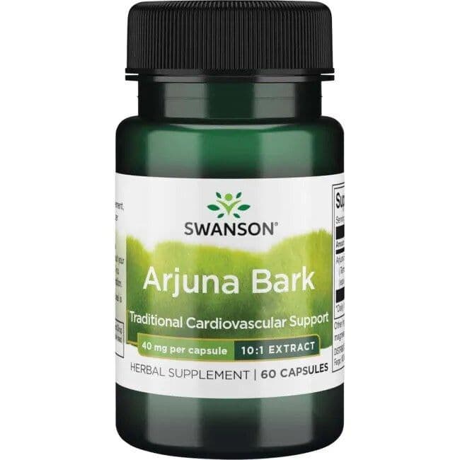 Arjuna Bark (10:1) Extract, 40mg – 60 caps