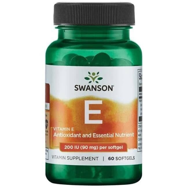SWANSON Witamina E 200IU 60kaps