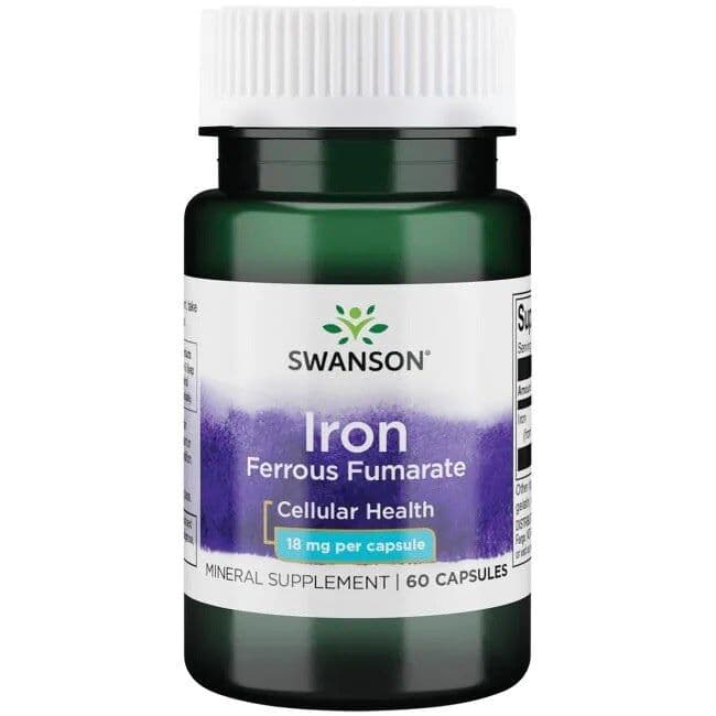 Iron (Ferrous Fumarate), 18mg – 60 caps