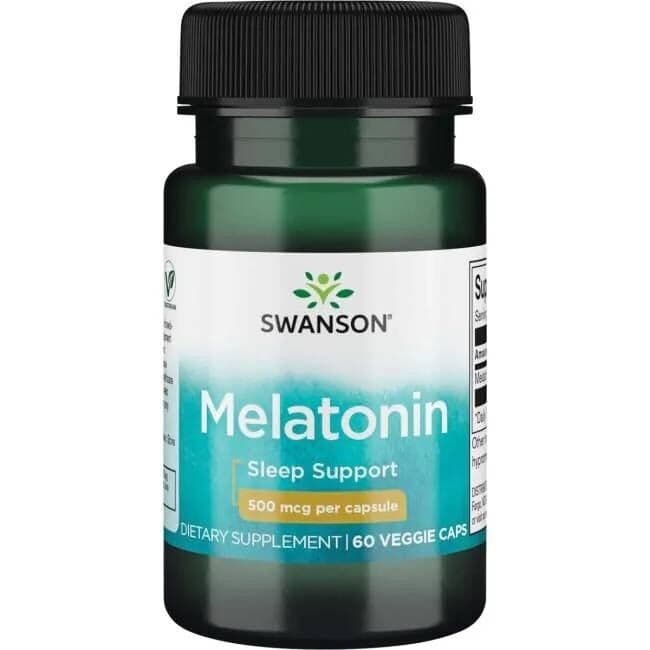 SWANSON Melatonina 500mcg - 60 Veg Capsules