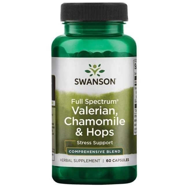 Full Spectrum Valerian, Chamomile & Hops – 60 caps