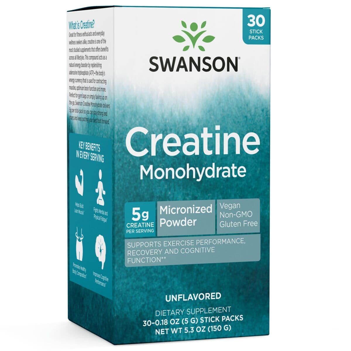 SWANSON Creatine Monohydrate 30 sticks