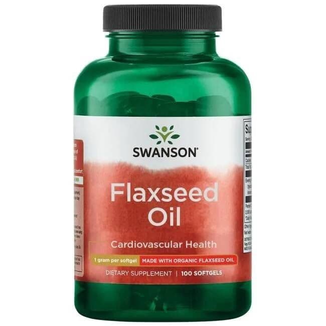 Flaxseed Oil, 1000mg – 100 softgels