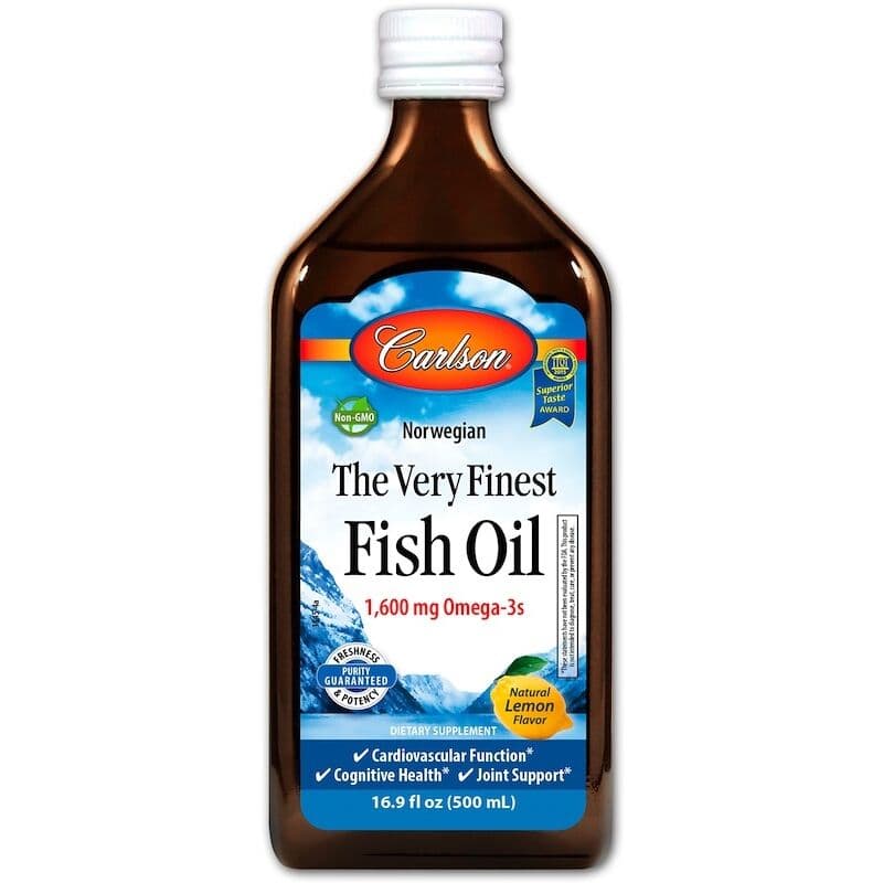 The Very Finest Fish Oil, Natural Lemon – 500 ml