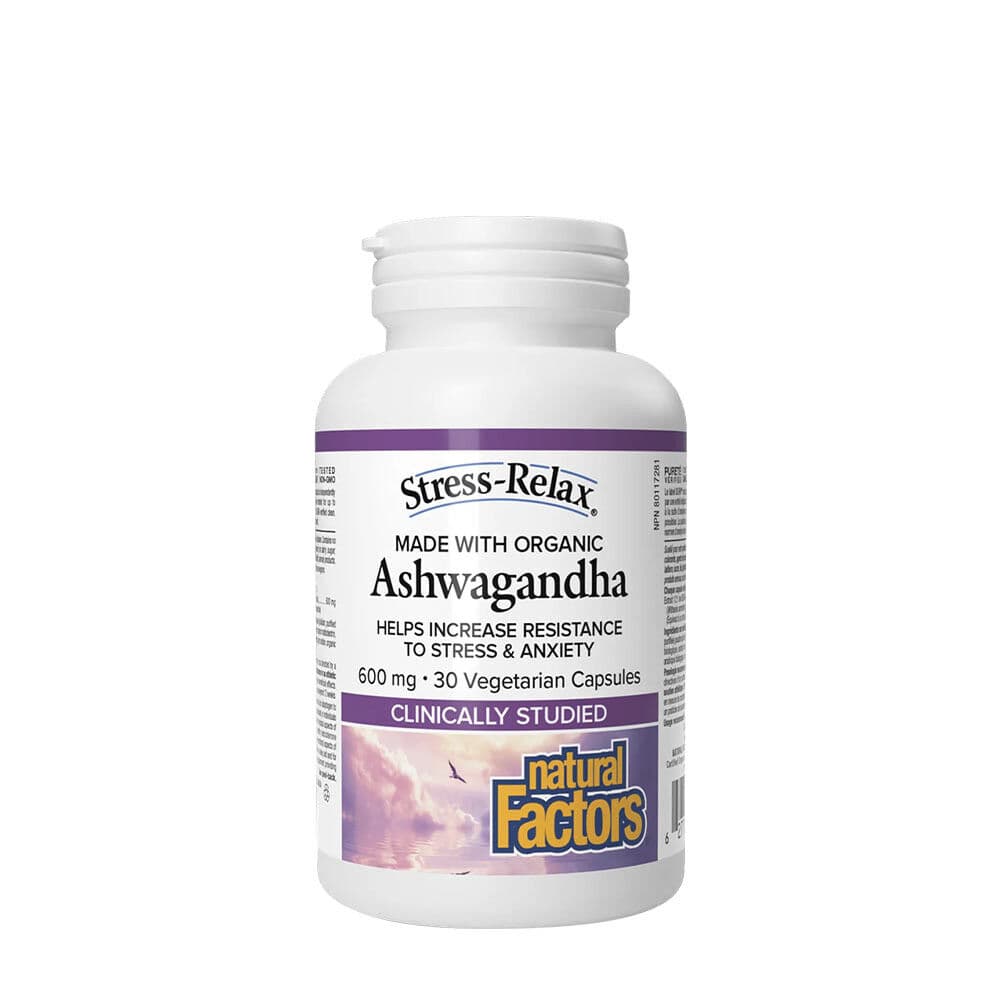 Natural Factors Ashwagandha 600 mg, Stress-Relax (30 cápsulas)