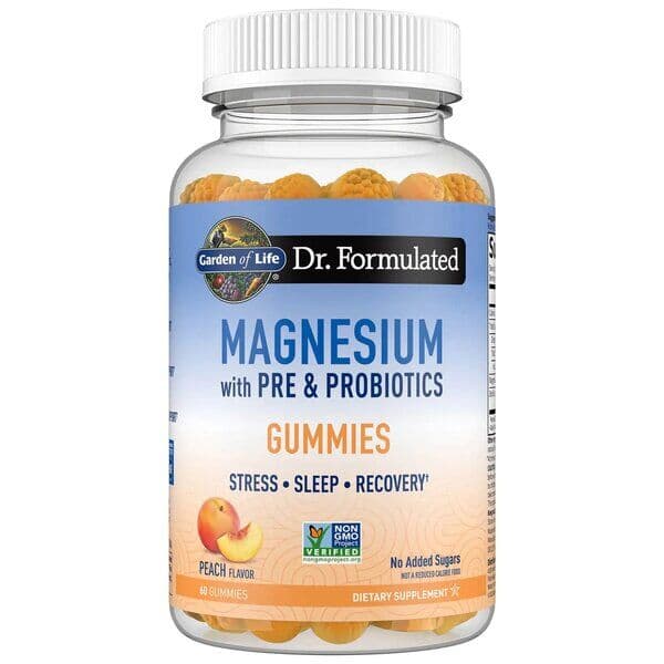 Dr. Formulated Magnesium with Pre & Probiotics gumene bombone, Peach - 60 gumene bombone