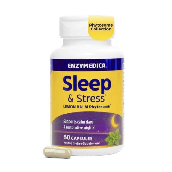 Enzymedica – Sleep & Stress Lemon Balm Phytosome – 60 vcaps