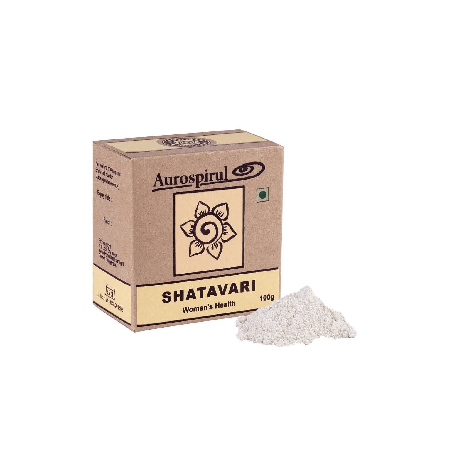 AUROSPIRUL Shatavari poeder (100 g / 3,527 oz.)