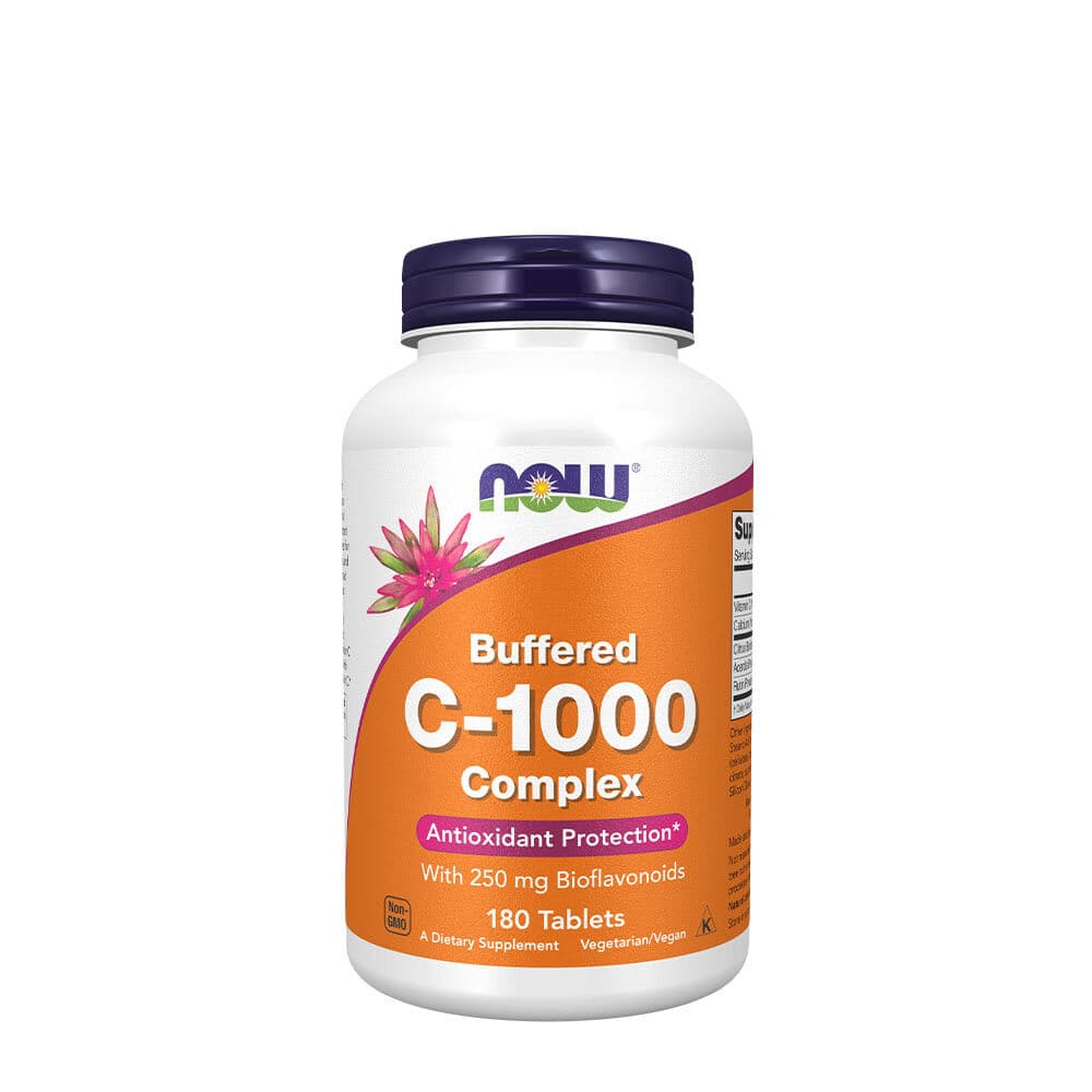 Vitamin C-1000 Complex – Buffered with 250mg Bioflavonoids – 180 tabs