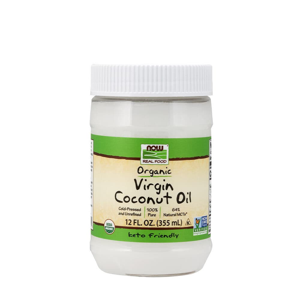 NOW Virgin Coconut Cooking Oil, Organic (355 ml)