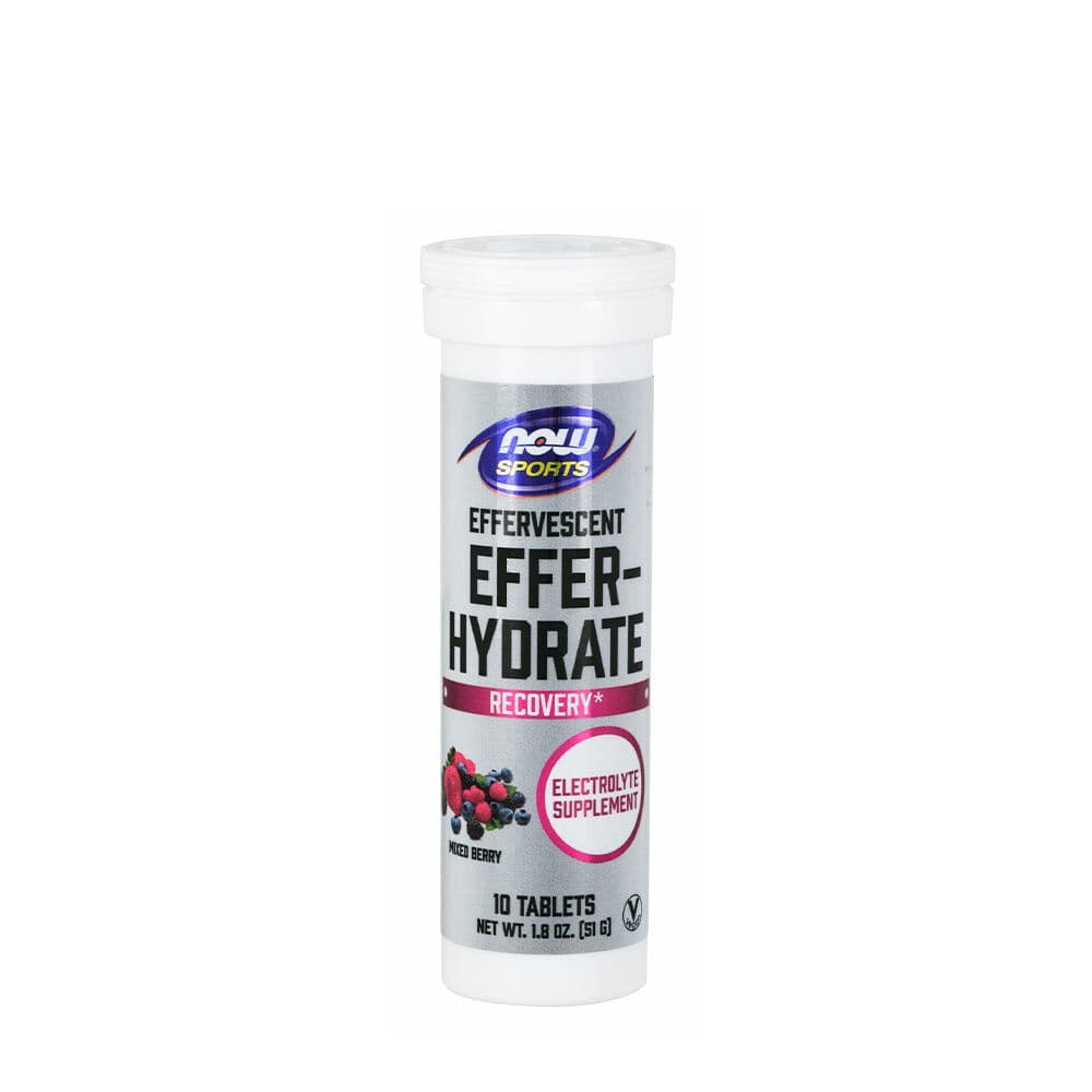 NOW Effer-Hydrate Effervescent (10 Effervescent tabletten, Mixed Berry)