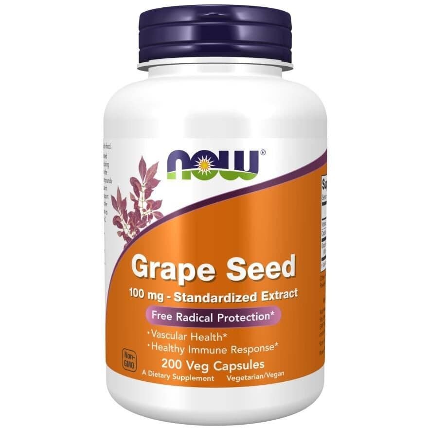Grape Seed Standardized Extract, 100mg - 200 vcaps