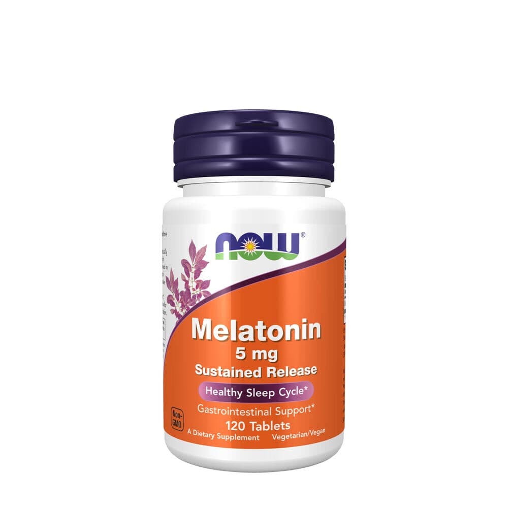 NOW Melatonin 5 mg Sustained Release (120 tabletten)