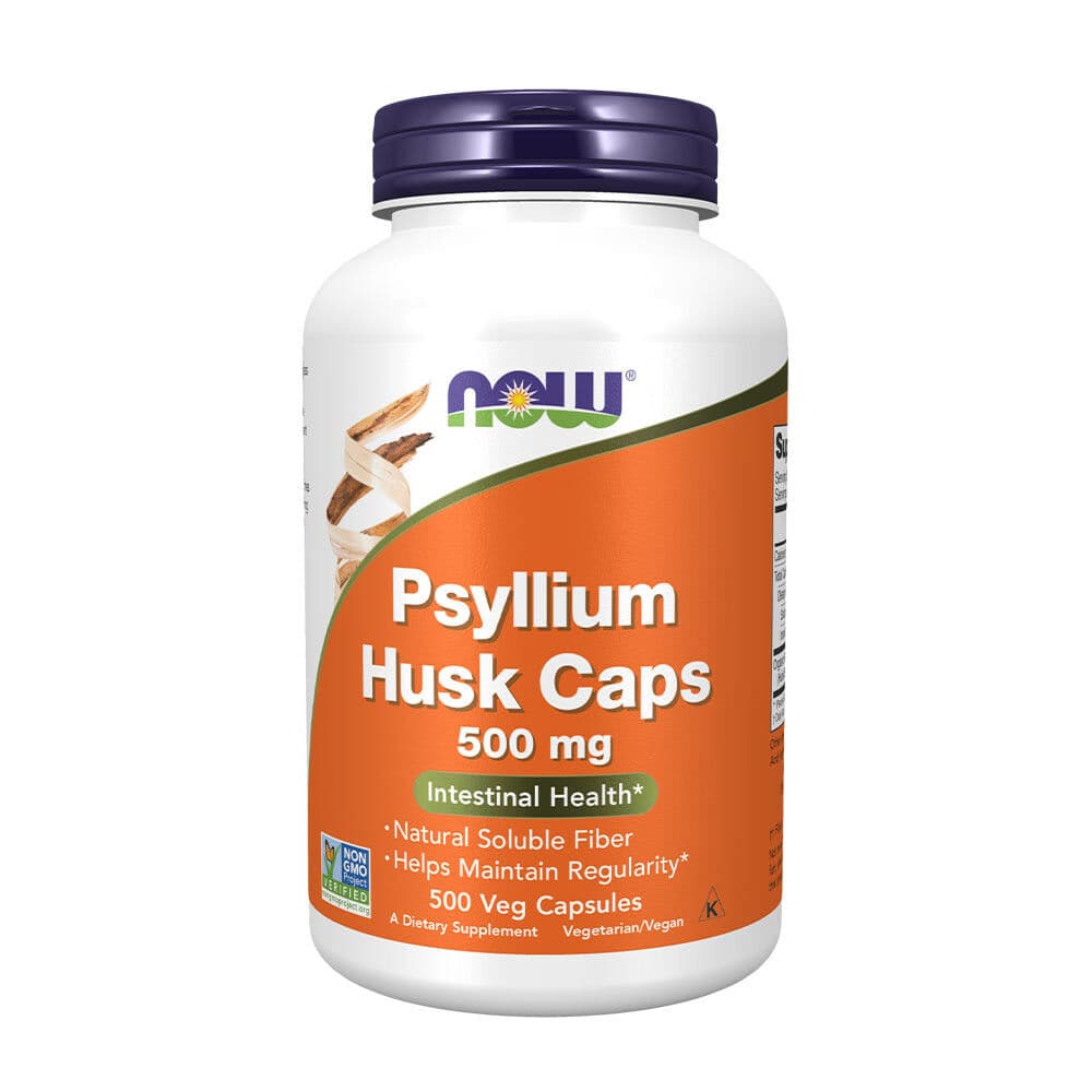 NOW Psyllium Husk 500 mg (500 veg capsules)