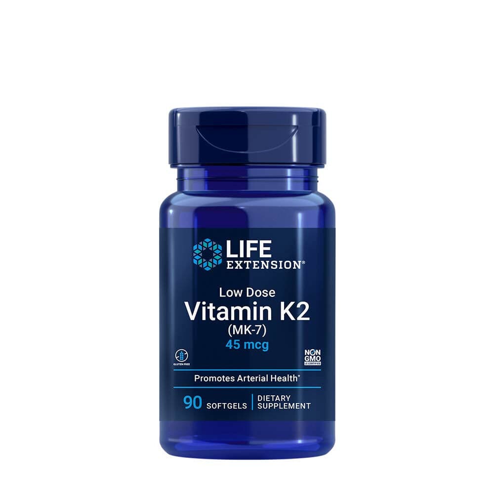 Low Dose Vitamin K2 (MK-7), 45mcg - 90 bløde kapsler