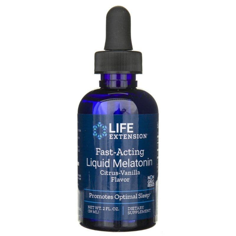 Fast-Acting Liquid Melatonin, Citrus-Vanilla – 59 ml.