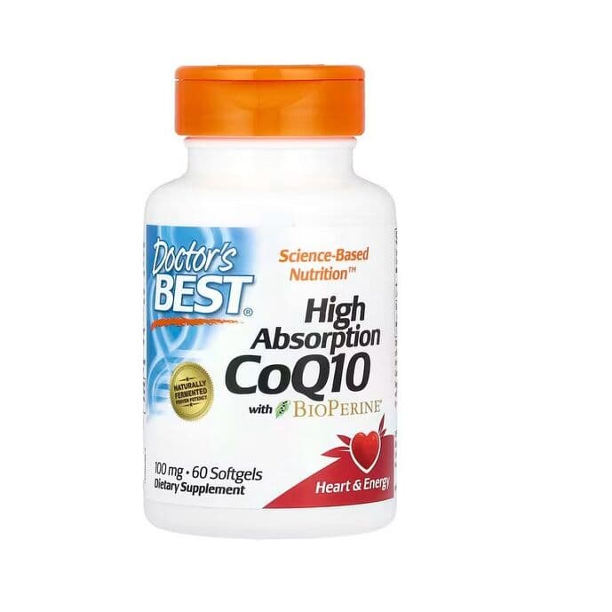 High Absorption CoQ10 with BioPerine, 100mg – 60 softgels