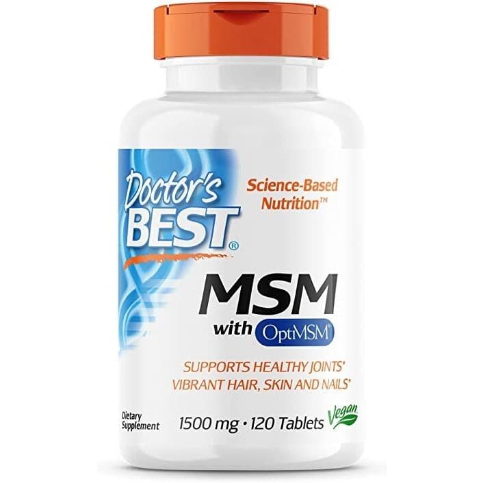MSM with OptiMSM Vegan, 1500mg – 120 tablets