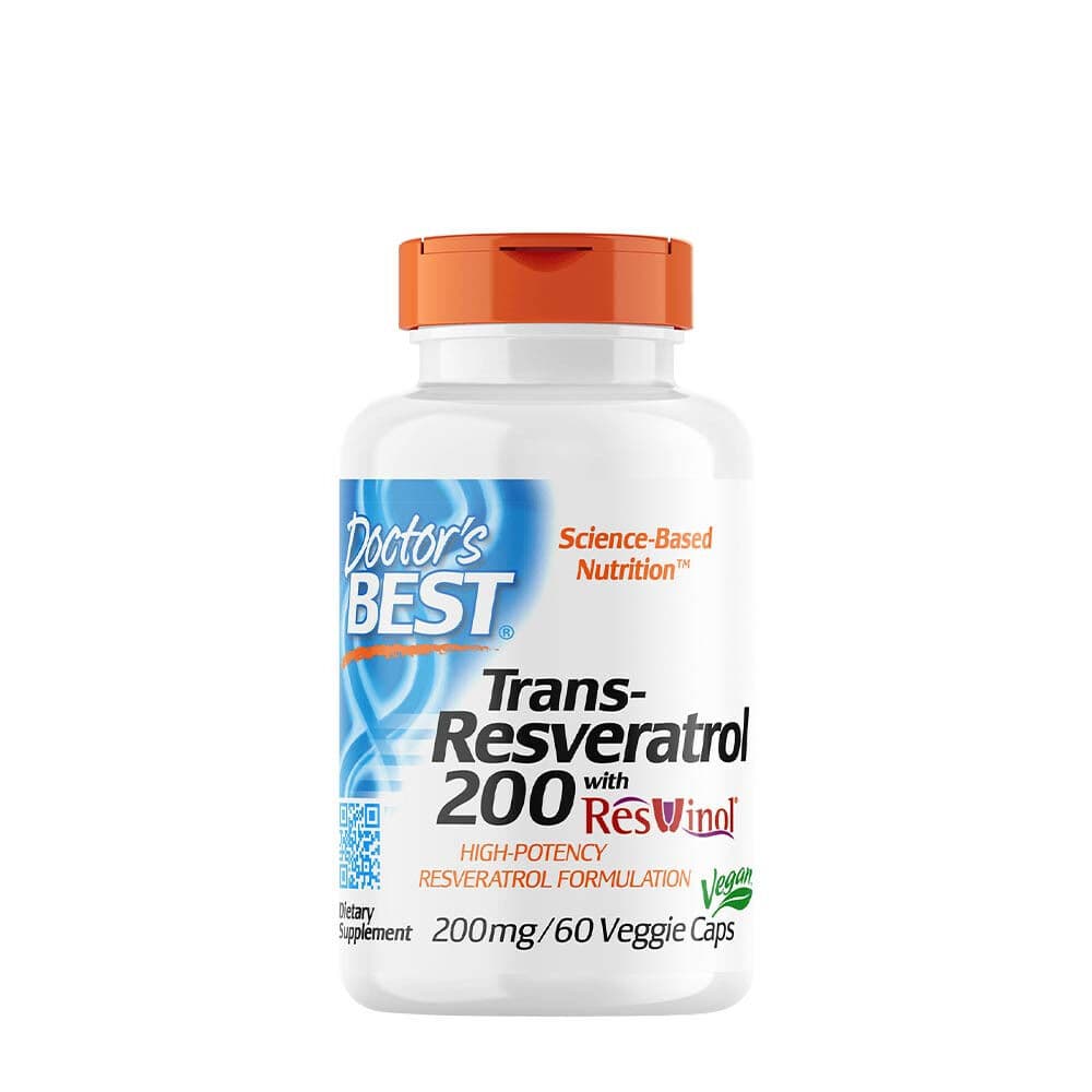 Trans-Resveratrol with ResVinol, 200mg - 60 vcaps