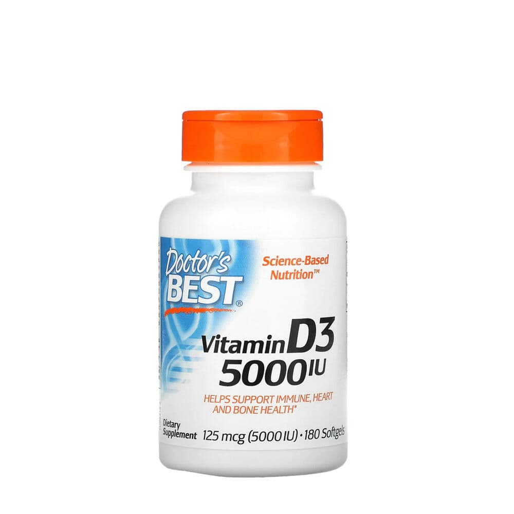 Vitamin D3, 5000 IU – 180 softgels