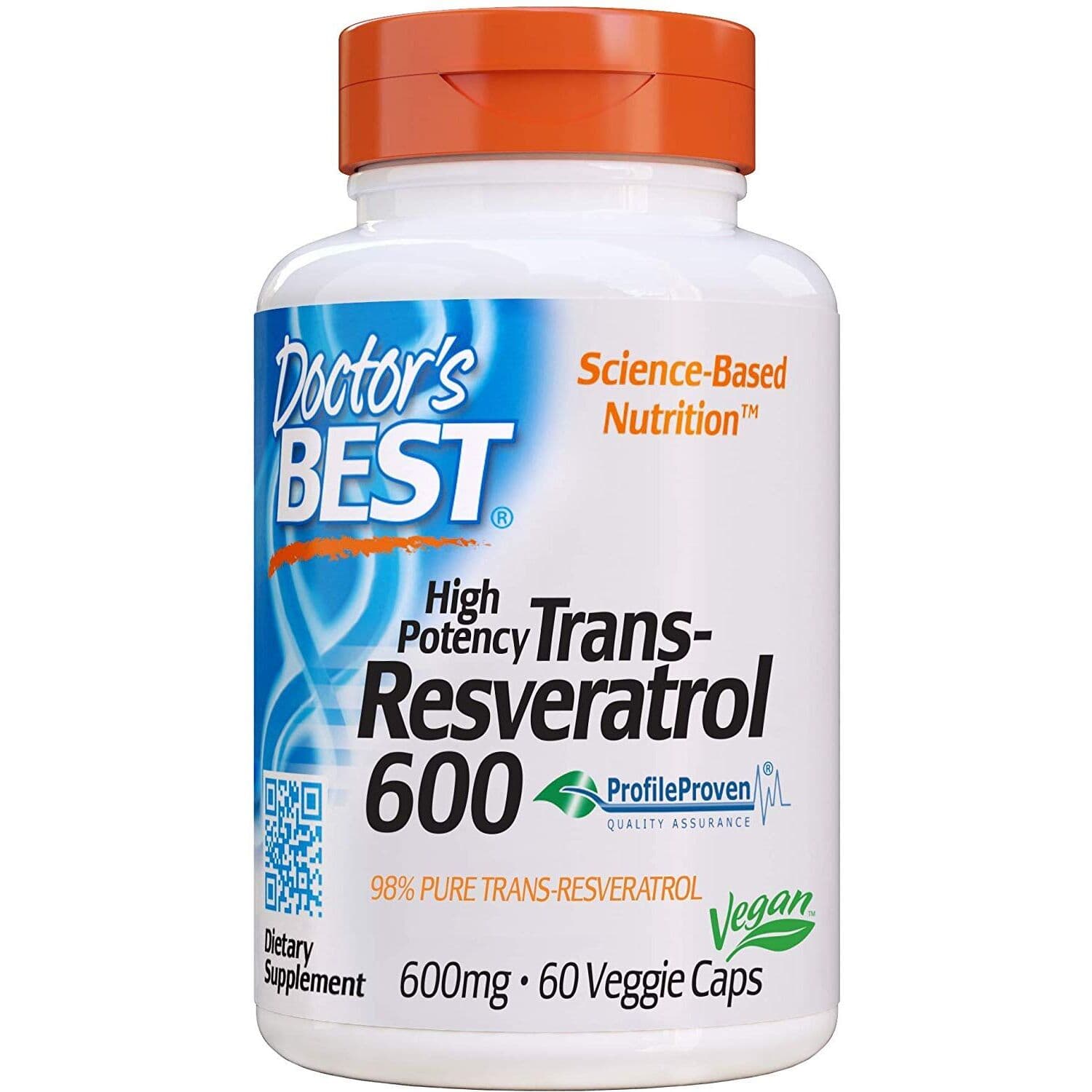 Trans-Resveratrol 600, 600mg – 60 vcaps